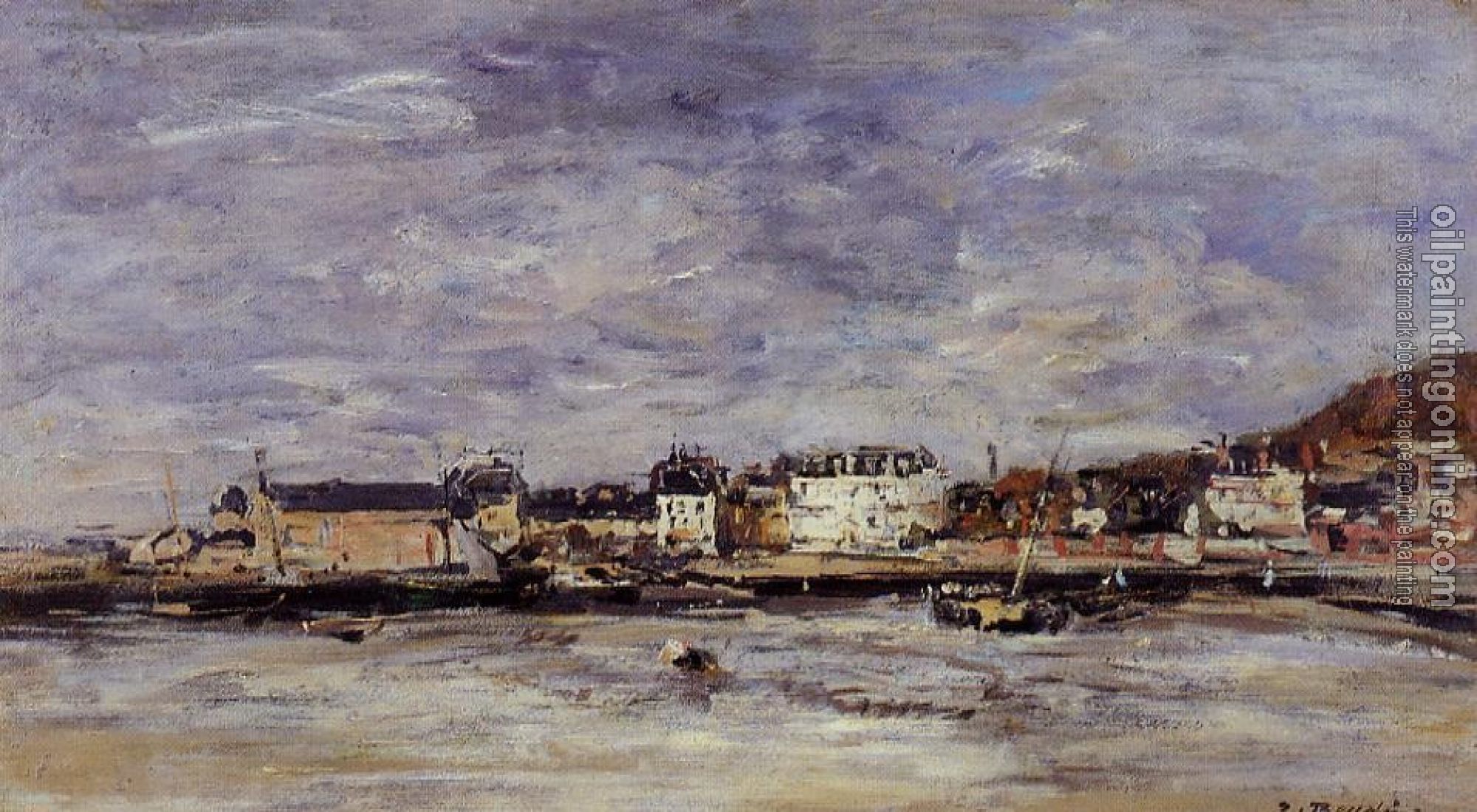 Boudin, Eugene - Trouville, the Port